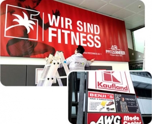 Digitaldruck und Montage - Kaufland - Primo Agentur